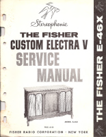 Fisher CUSTOM-EL-E-46-X - Service Manual
